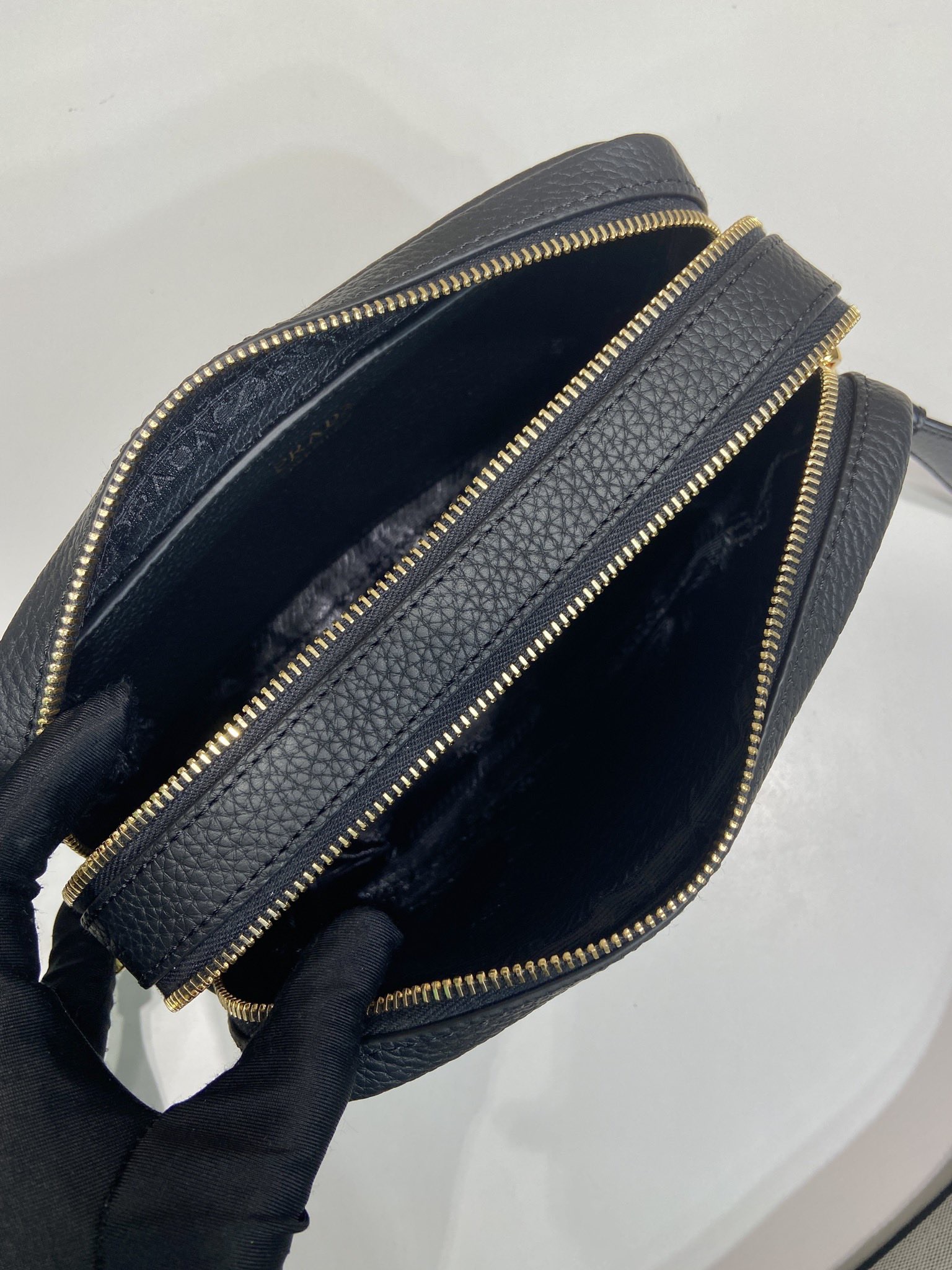 Prada Leather Crossbody Bag with Adjustable Straps, 8.6 x 5.5 x 3.1 Inches 10 i1756371794461 7098 0 8