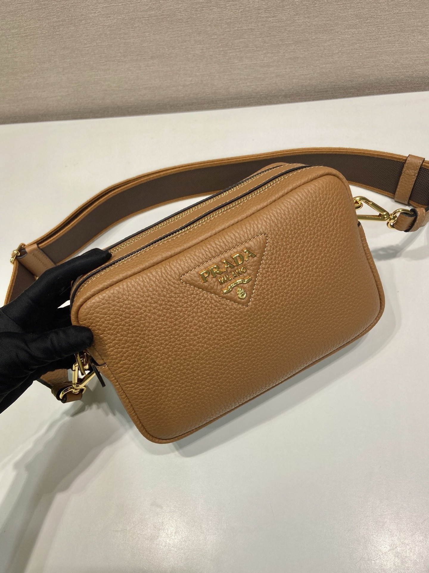 Prada Leather Crossbody Bag with Adjustable Straps - Style 1BD082 3 i1756371847944 9101 0 1