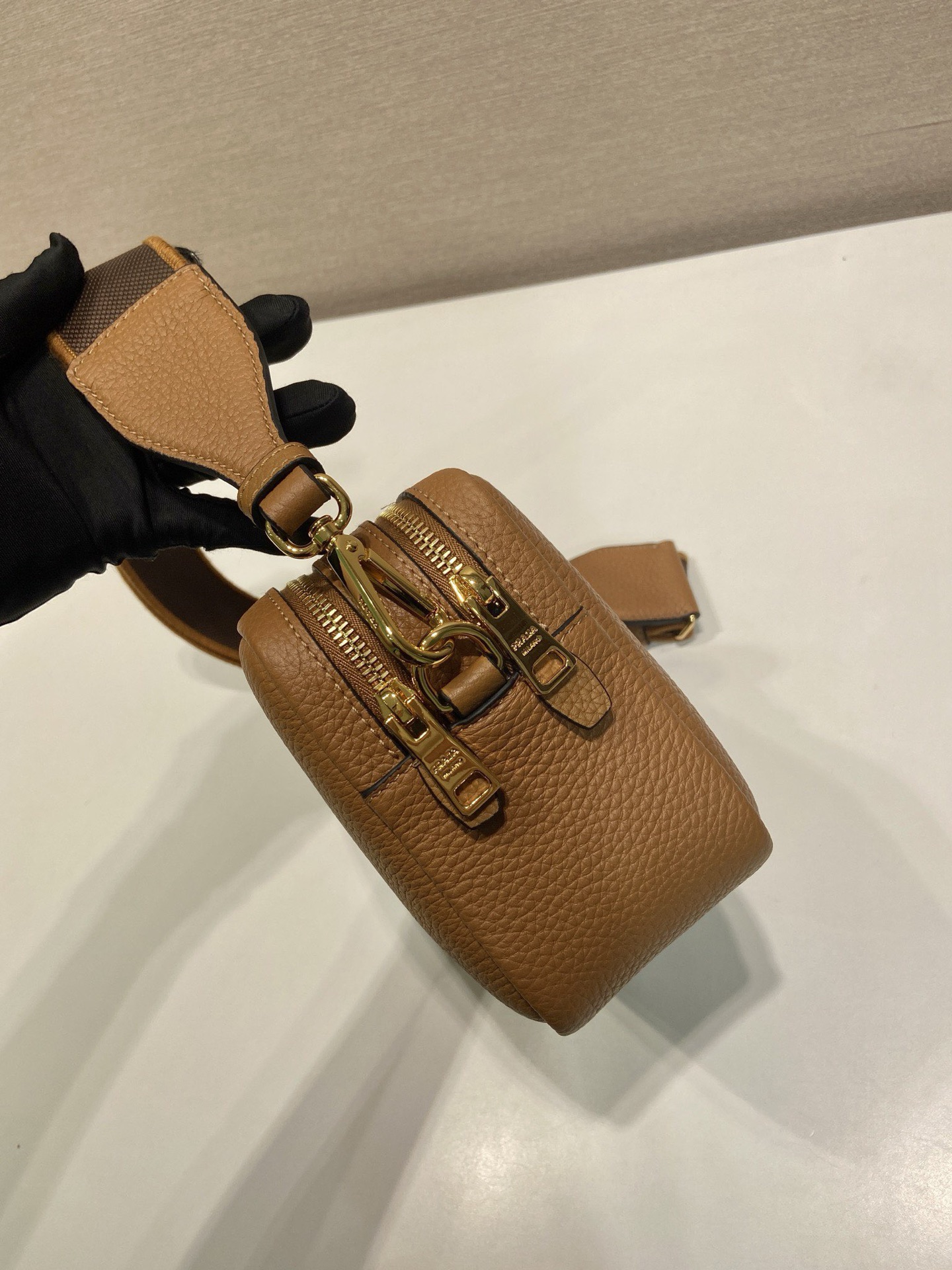 Prada Leather Crossbody Bag with Adjustable Straps - Style 1BD082 6 i1756371848093 9044 0 4