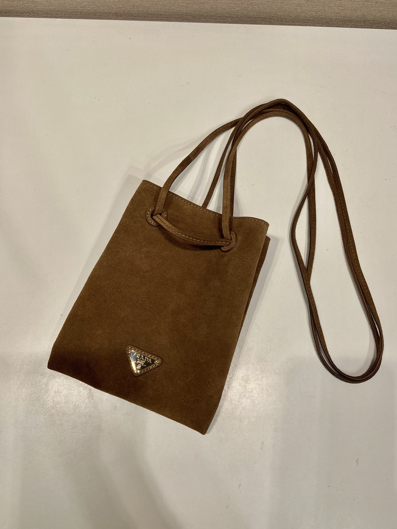 Prada Mini Suede Crossbody Bag 1BH221 - Stylish & Compact Fashion Accessory 4 i1756800228780 5109 0 3