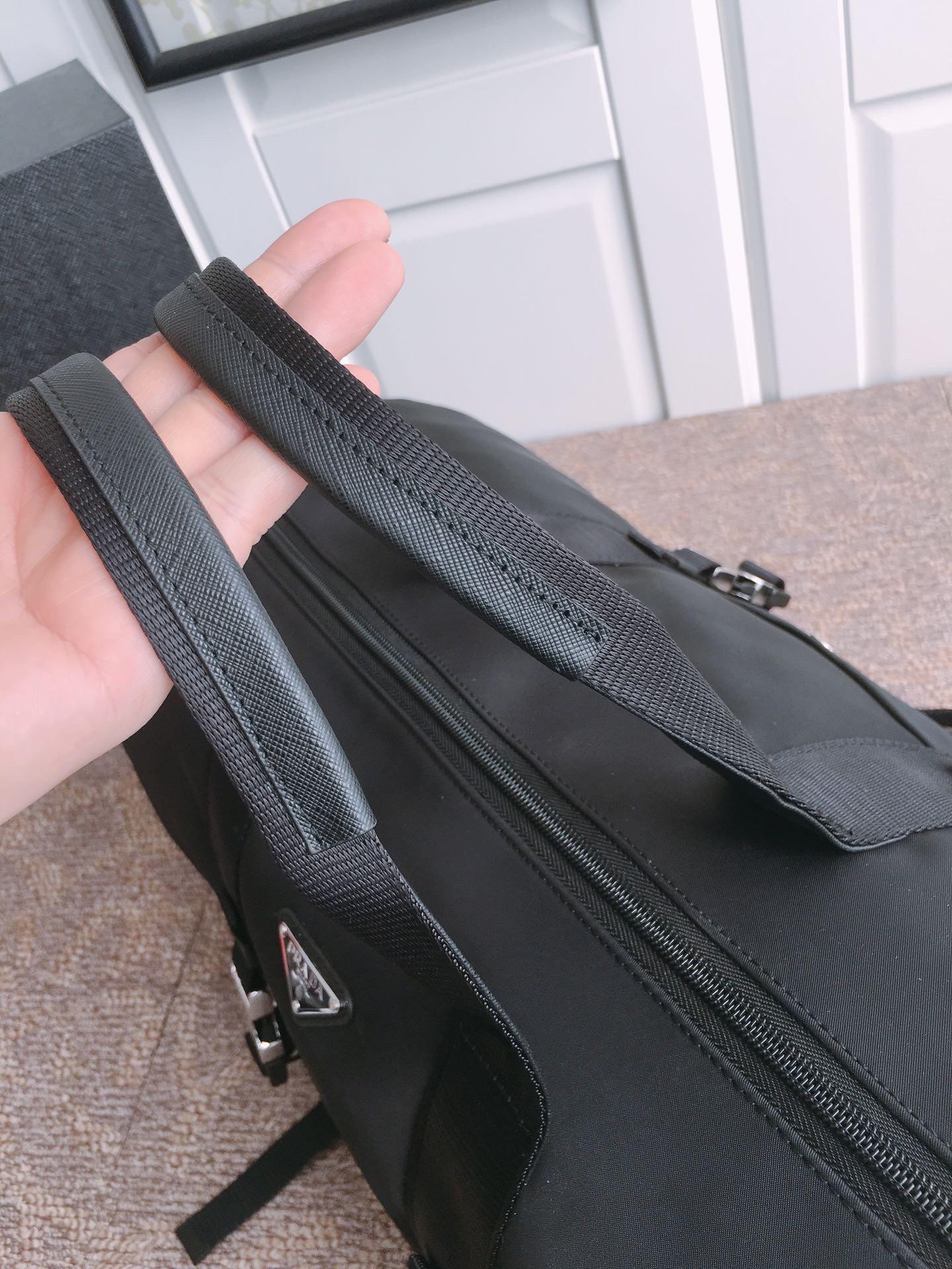 Prada Black Travel Bag with Signature Triangle Logo - Lightweight & Durable 10 i1756971918182 9100 0 8