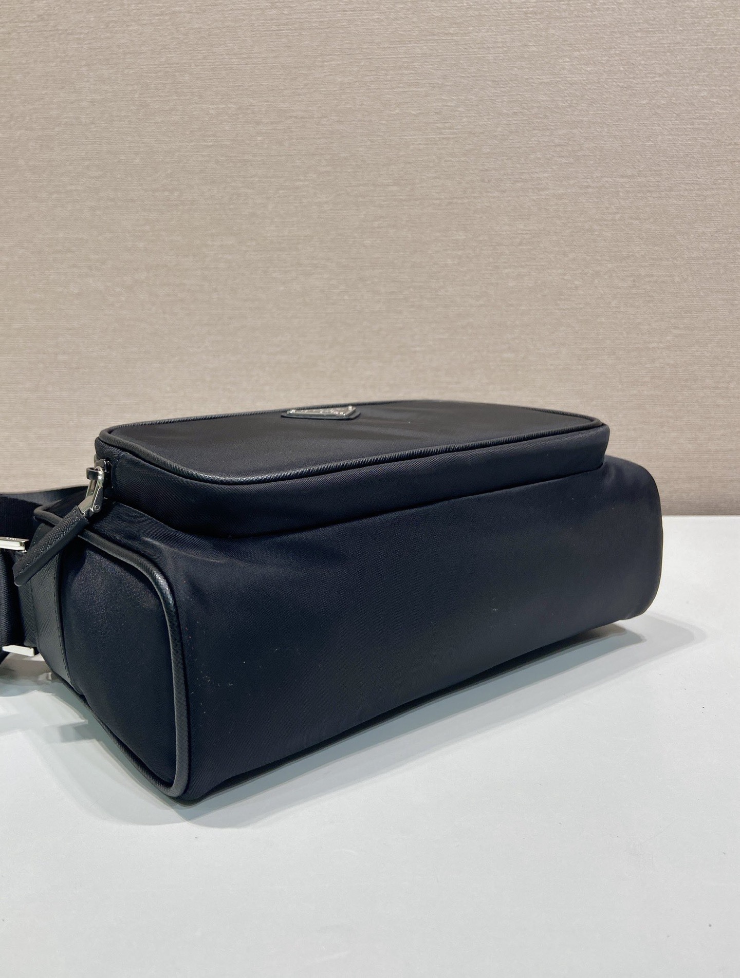 Prada Re-Nylon and Saffiano Leather Crossbody Bag, Black, 24 x 15.5 x 7 cm 8 i1757487391587 5931 0 6