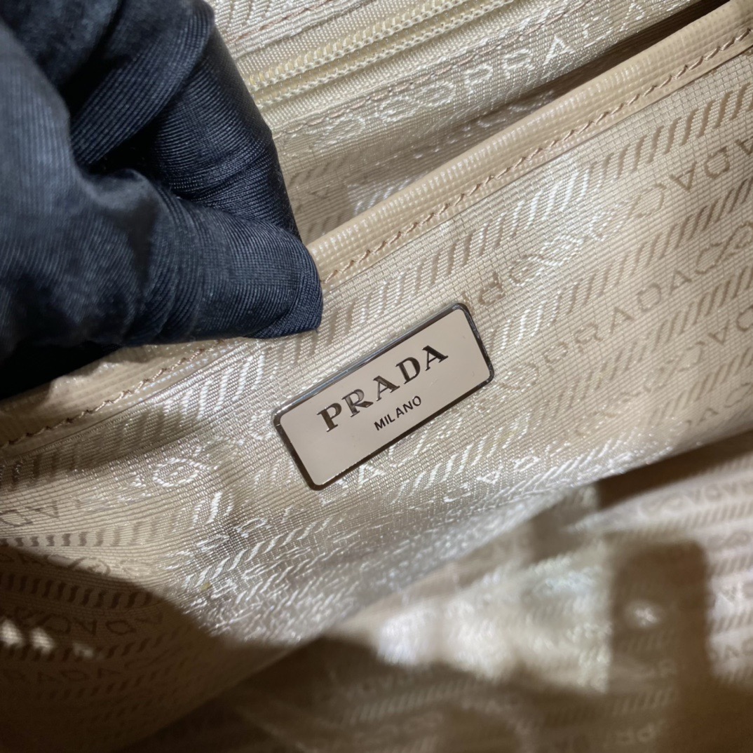 Prada 1BZ811 Nylon Backpack with Saffiano Leather Trim in Beige 10 i1757663109060 6730 0 8