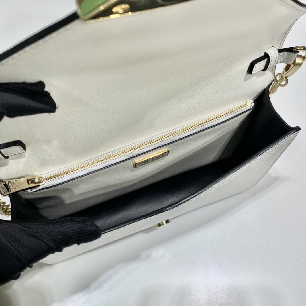 Prada Saffiano Leather Flap Shoulder Bag with Chain Strap - Elegant Design 9 i1757663805041 8328 0 7