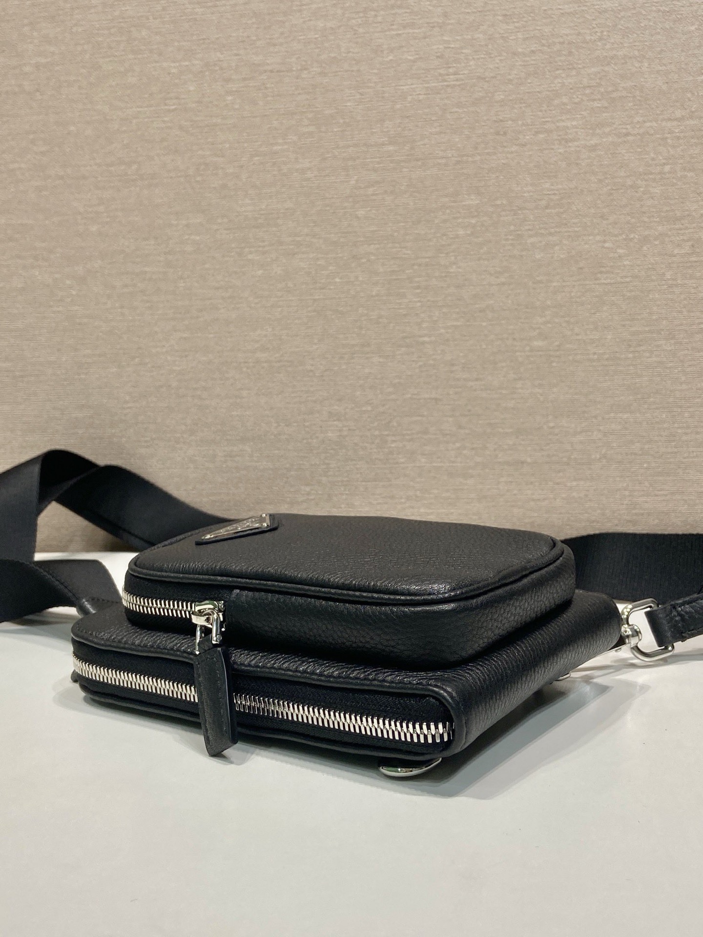 Prada Leather Smartphone Case Crossbody Bag - 2VH195 - Black 5 i1758528892596 9709 0 4