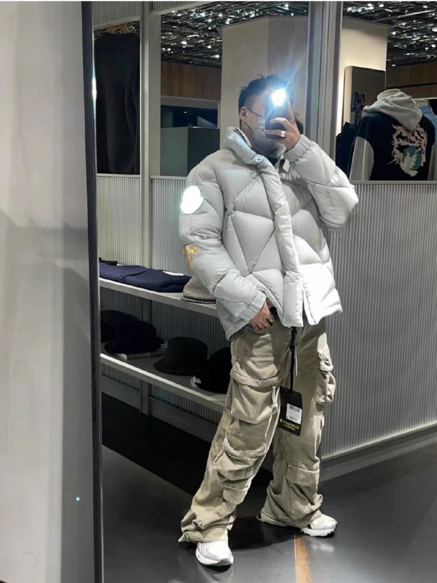 Moncler Ropa Abrigos y chaquetas Blanco Nylon Plumón de ganso blanco