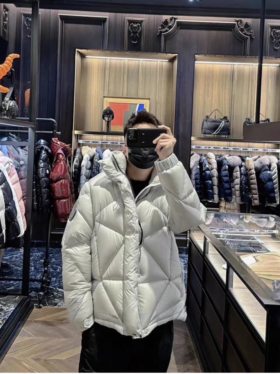 Moncler Ropa Abrigos y chaquetas Blanco Nylon Plumón de ganso blanco