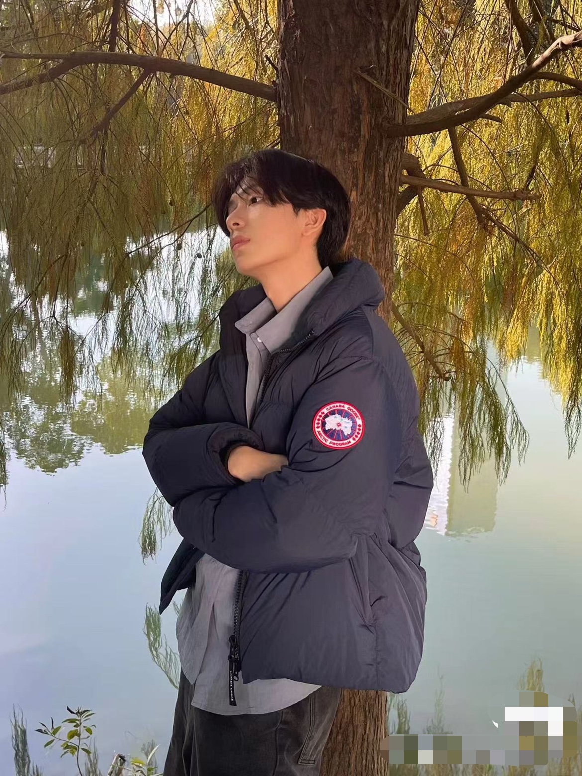 Guangzhou high-end Canada Goose Lawrence jacket. Classic black design with embroidered logo, fashionable and warm with 90% duck down filling. Soft, water-resistant material.-Big cat