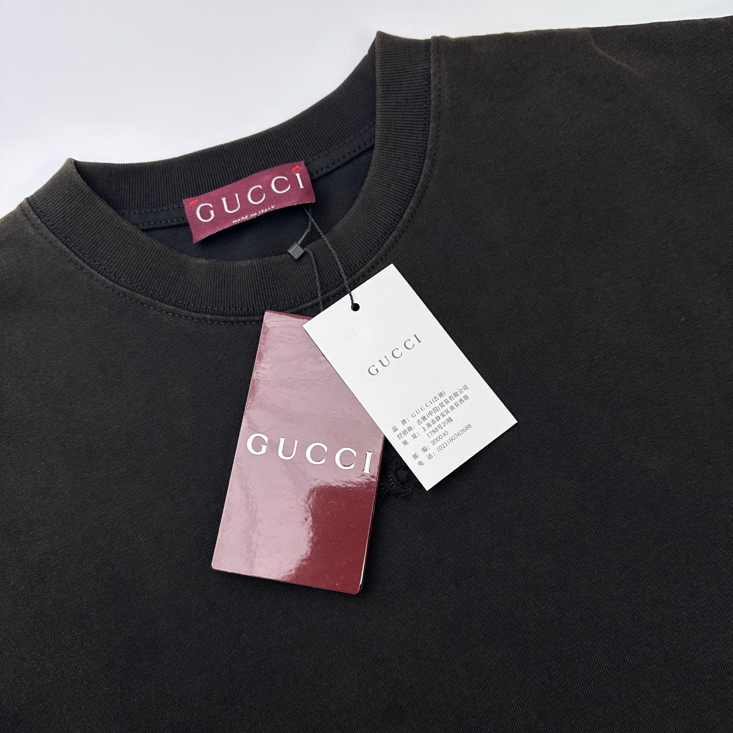 Gucci  

款号：G917#古驰官网新款洗水字母刺绣短袖

面料- 采用320克双股精梳棉面料.索