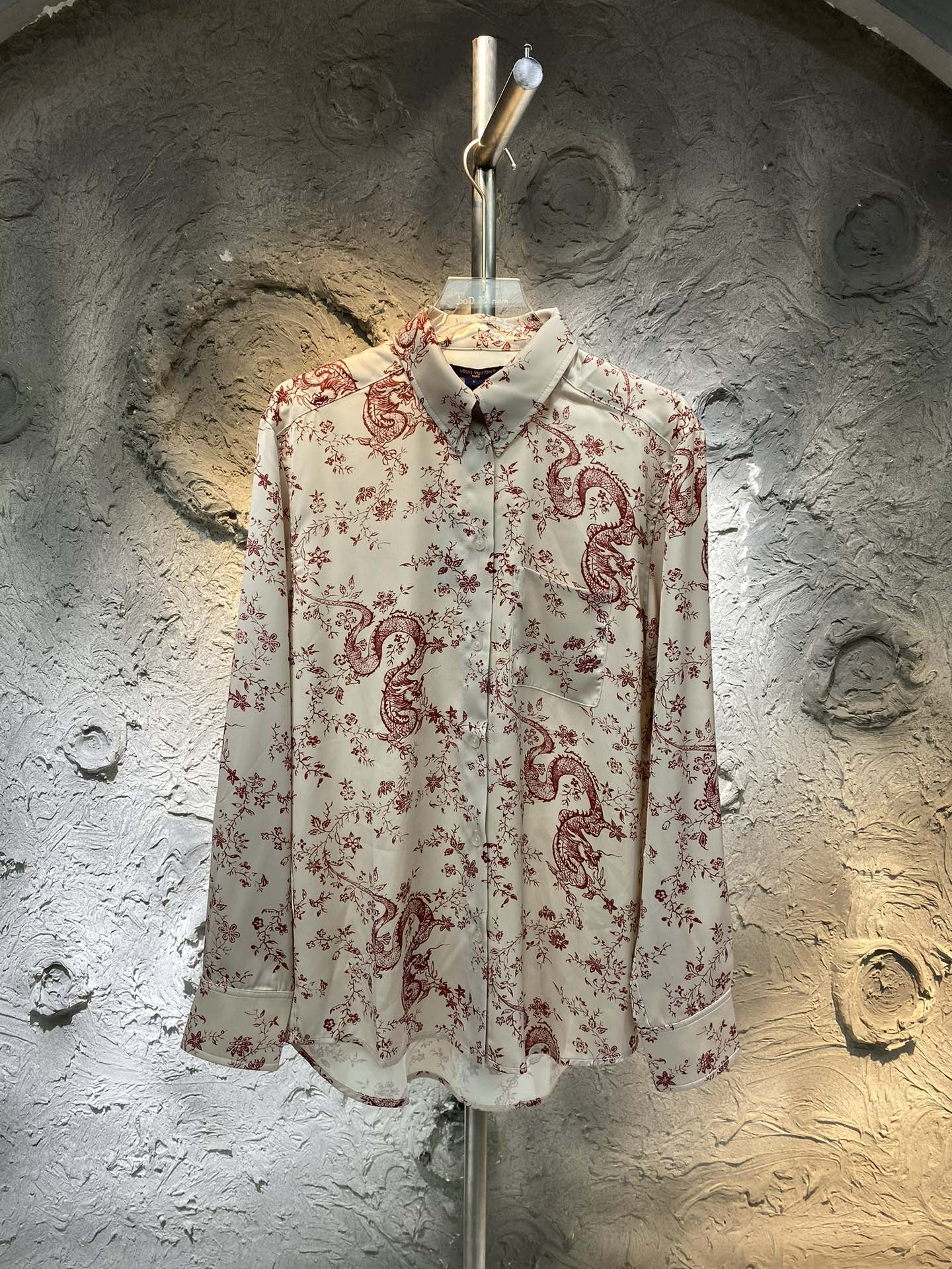 Louis Vuitton Odzież Koszule i bluzki Unisex Jedwabny Długi rękaw