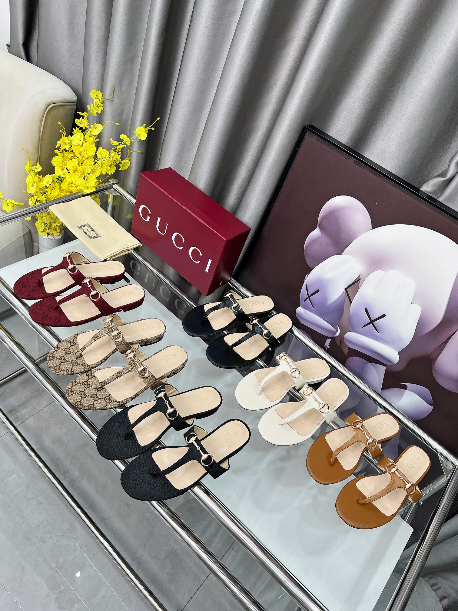 NO:407818,2025 Gucci new model size 35-44 sizes plus 30 leather sole, segmented shoes, gucci198609092025古驰新款码数35-44码 皮底加30,分趾鞋,gucci,Women's Shoes