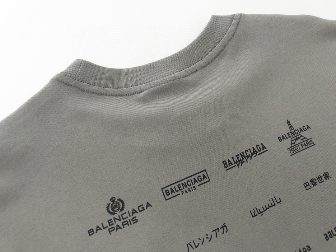 巴黎世家/Balenciaga 夏季短袖T-shirt 情侣款 火爆单品