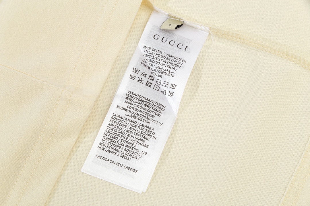 古驰/Gucci 夏季，双G小圆形logo圆领短袖T恤