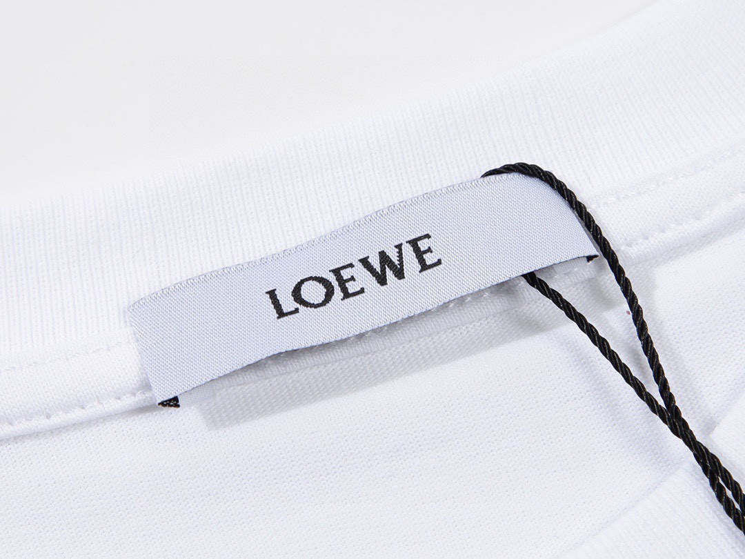 罗意威/Loewe 夏季新品 胸口刺绣圆领短袖T恤