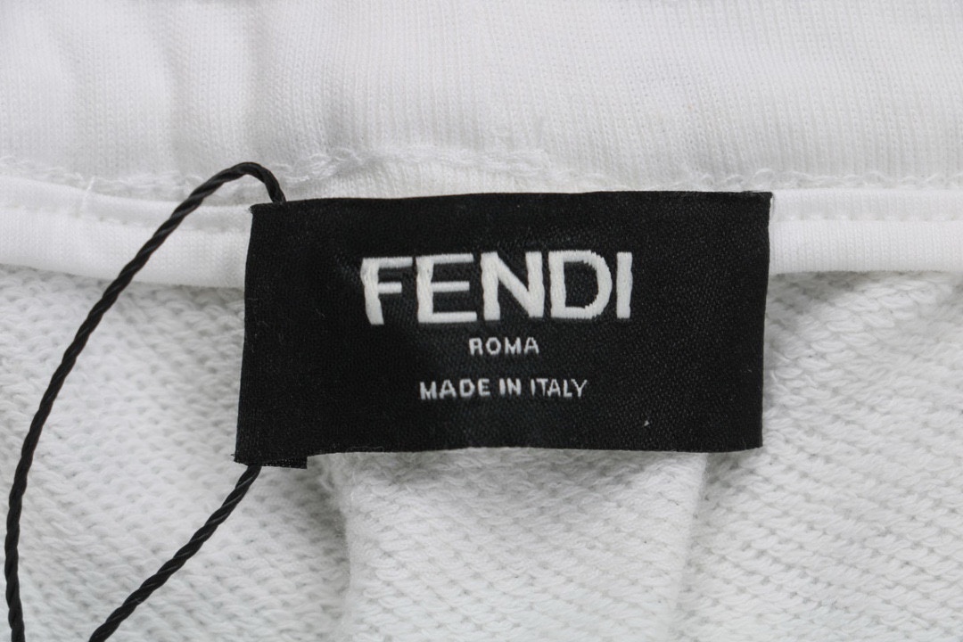 芬迪/Fendi 夏季新品 双F满印蜡笔涂鸦休闲短裤