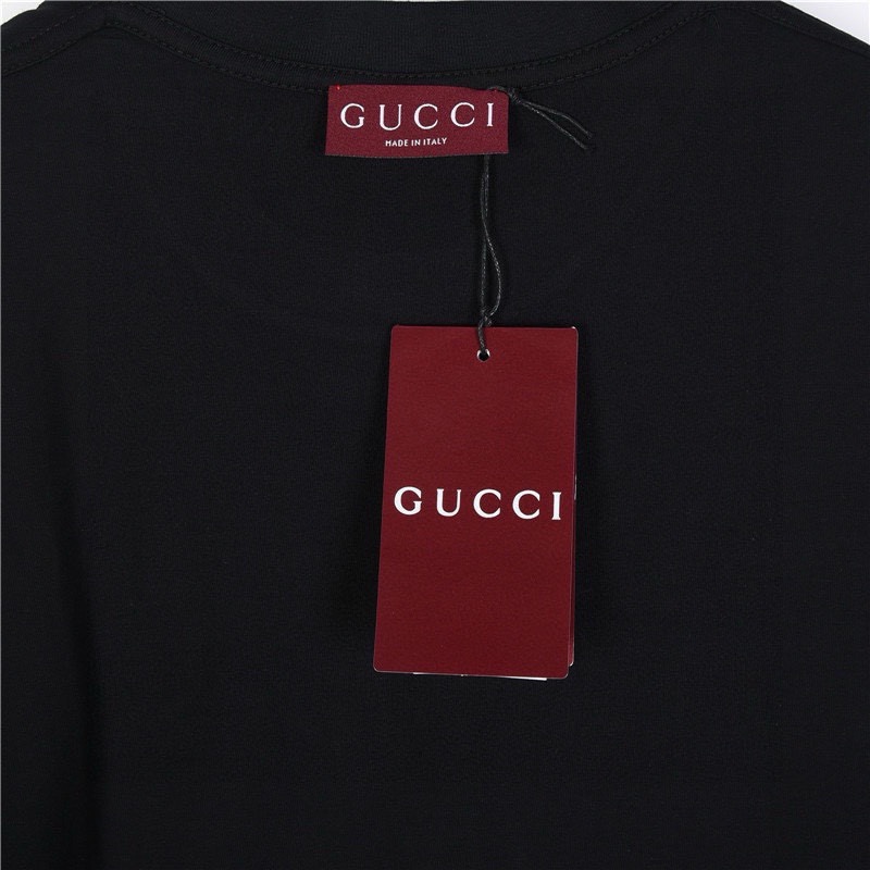 古驰/Gucci 夏季新品 经典字母拼色印花圆领短袖T恤