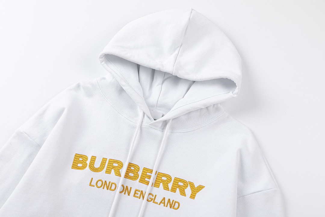 巴宝莉/Burberry 秋冬新款字母logo刺绣连帽卫衣