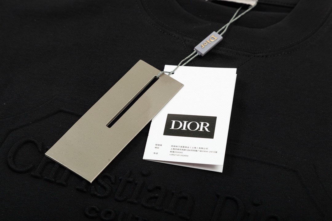迪奥/Dior 夏季新品 经典字母提花圆领短袖T恤