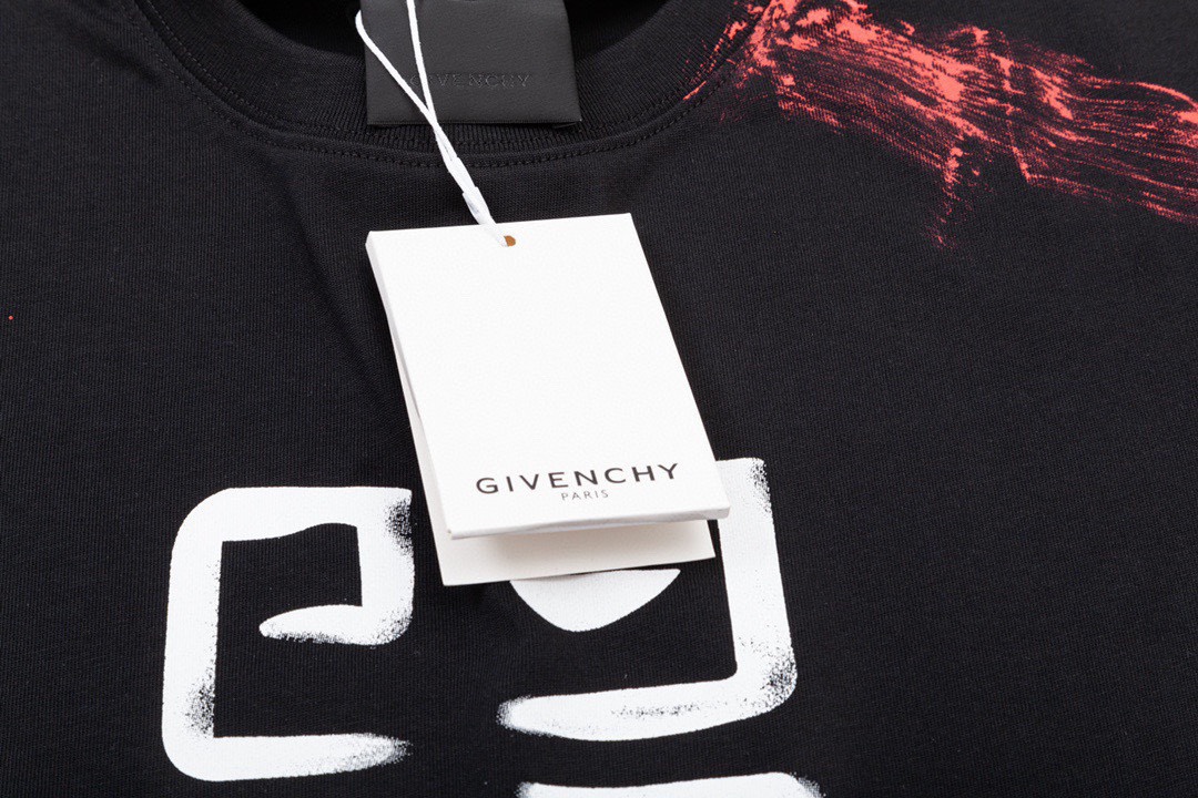 纪梵希/Givenchy 夏季新品 彩色字母手绘涂鸦圆领短袖T恤