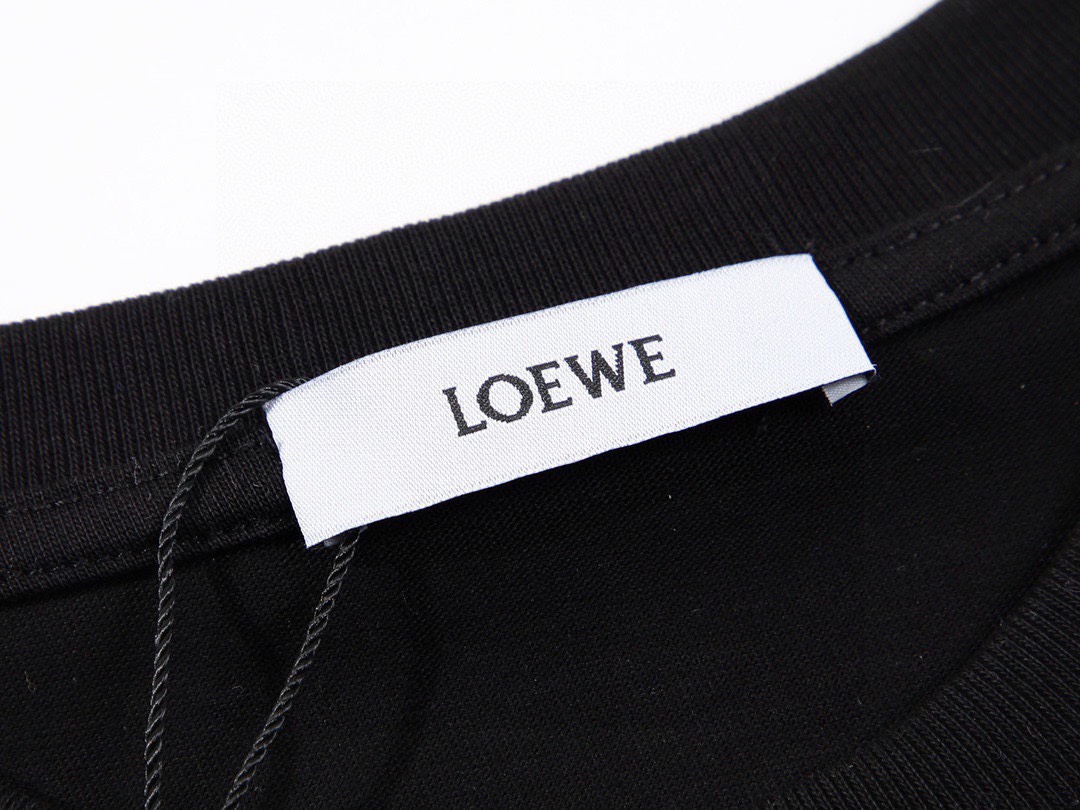 罗意威/Loewe 夏季新品 胸口刺绣圆领短袖T恤