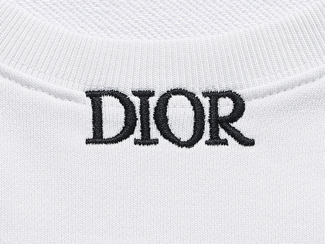 迪奥/Dior 秋冬新品 经典字母刺绣老花贴布口袋圆领卫衣