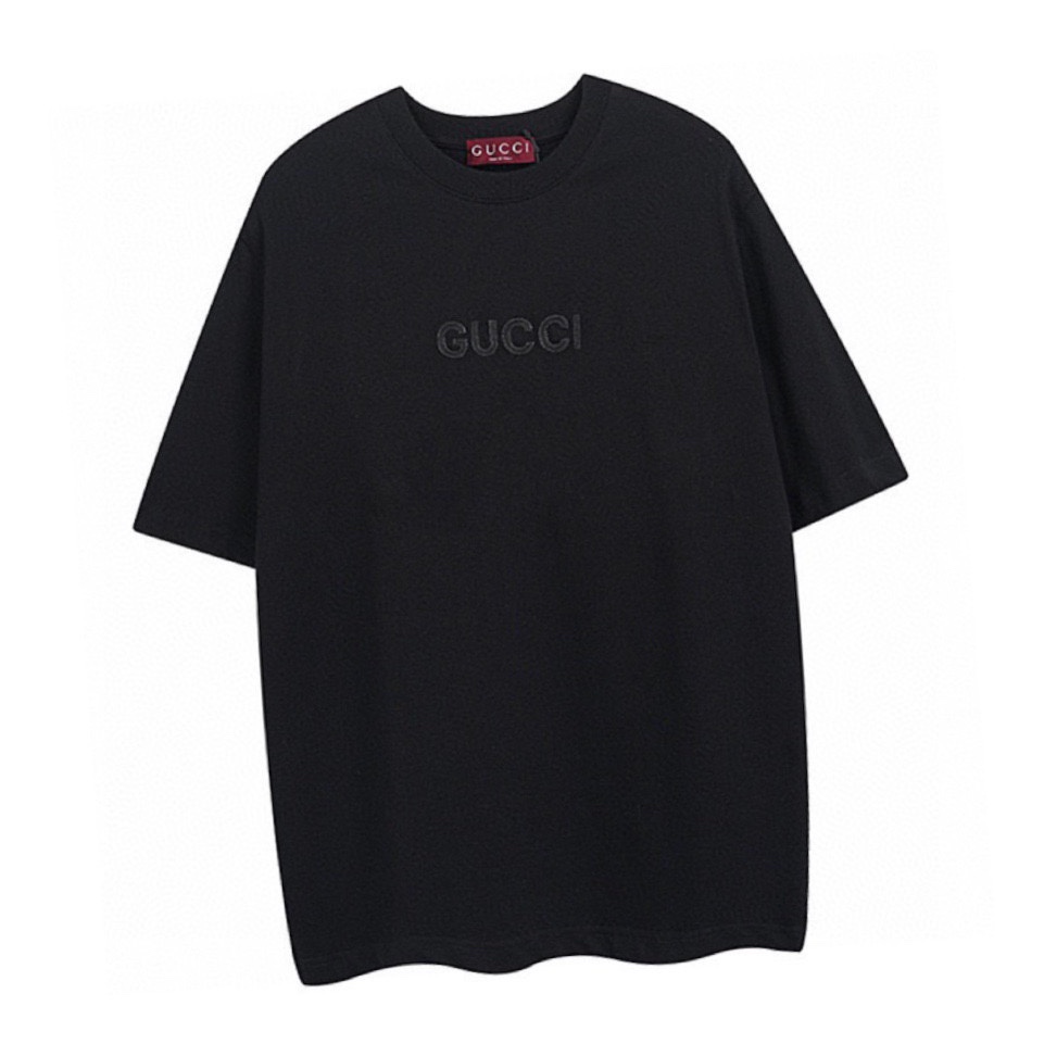 古驰/Gucci 夏季新品 蛇年限定烫钻刺绣字母圆领短袖T恤