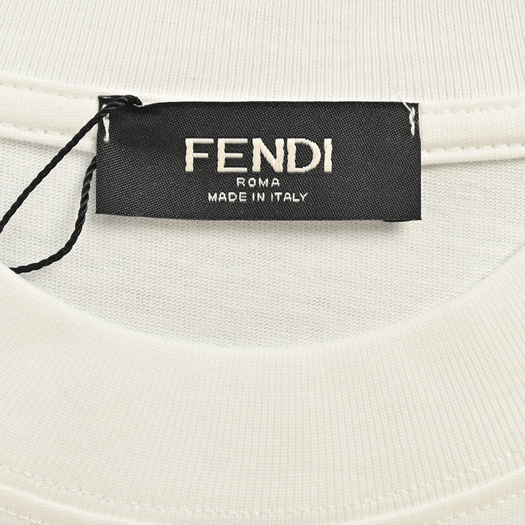 芬迪/Fendi 夏季新品 小怪兽眼睛印花圆领短袖T恤