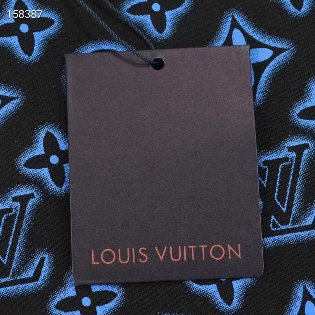 路易威登/Louis Vuitton 夏季新款 老花满印圆领短袖T恤