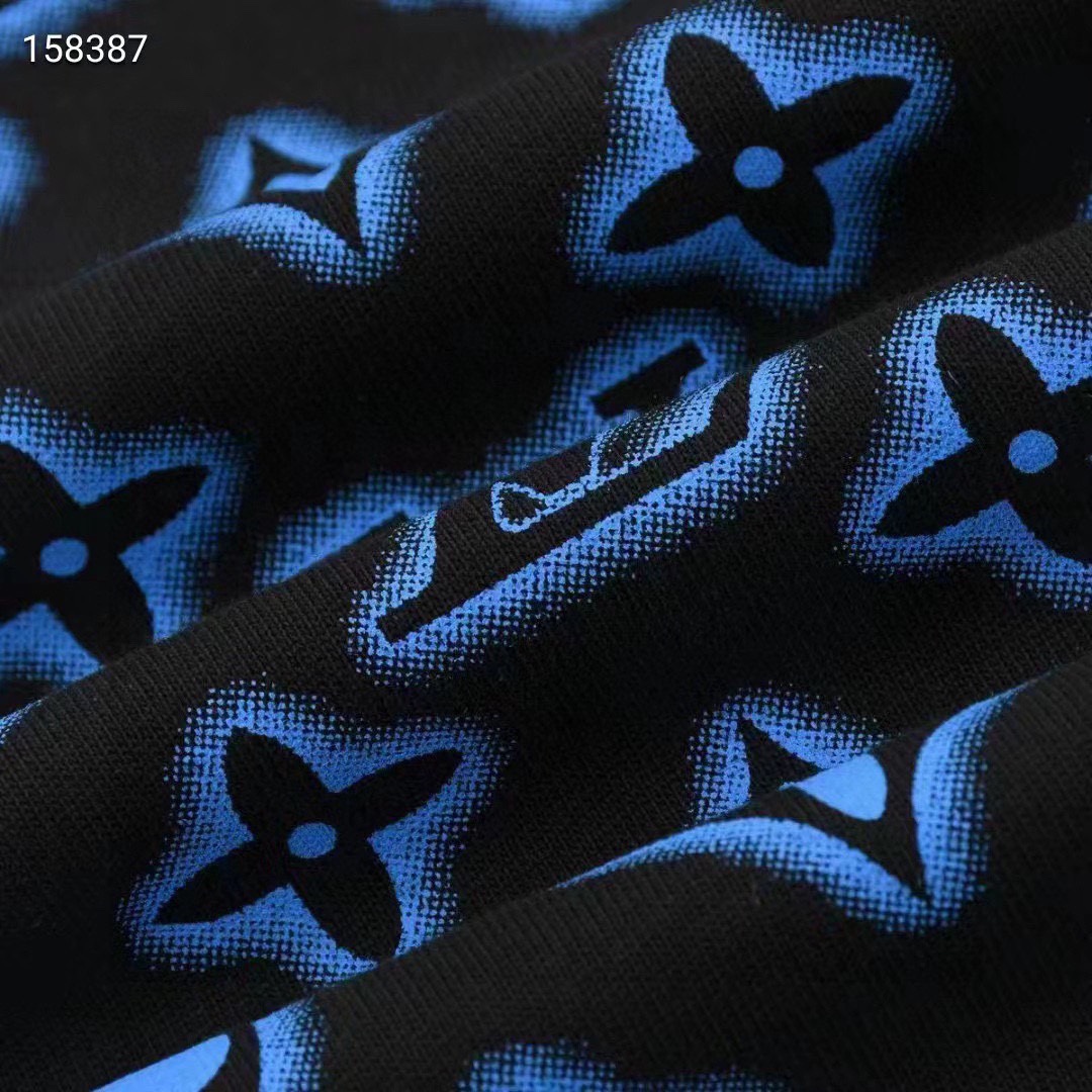 路易威登/Louis Vuitton 夏季新款 老花满印圆领短袖T恤