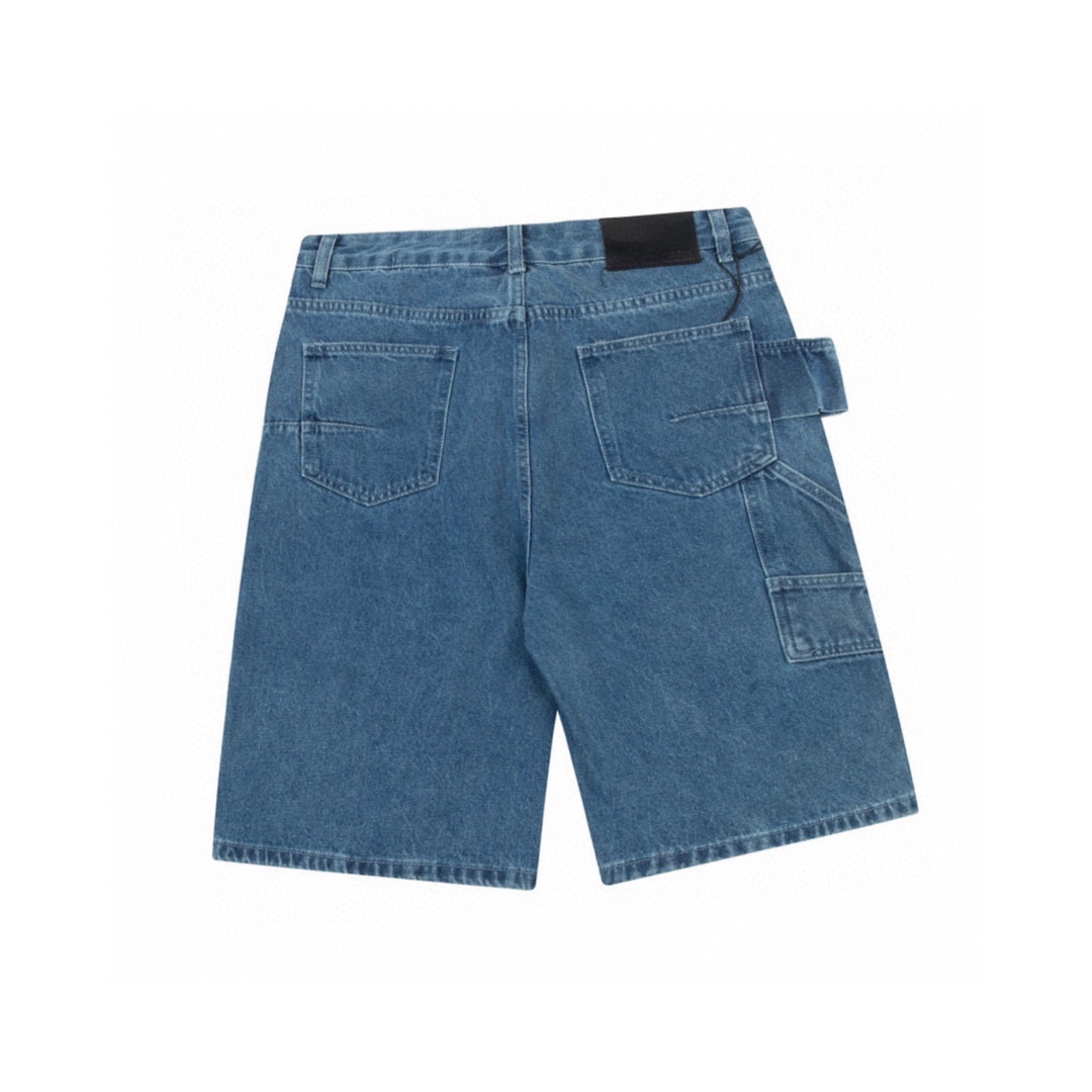 迪奥/Dior 夏季新款 藤格线休闲工装牛仔短裤
