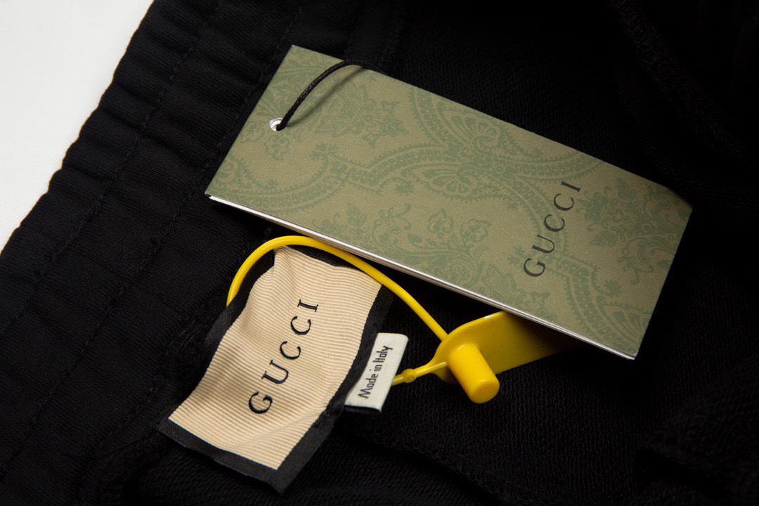古驰/Gucci 夏季新款 侧面织带拼接休闲短裤