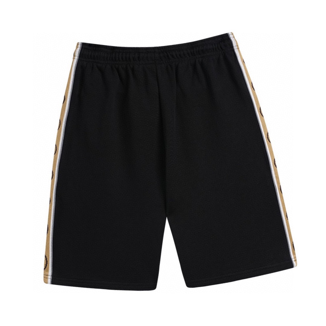 古驰/Gucci 夏季新款侧边反光织带休闲短裤两侧经典品牌logo
