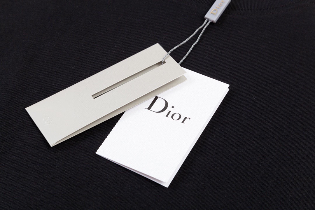 迪奥/Dior 夏季新款高端品质 经典CD字母刺绣圆领短袖T恤