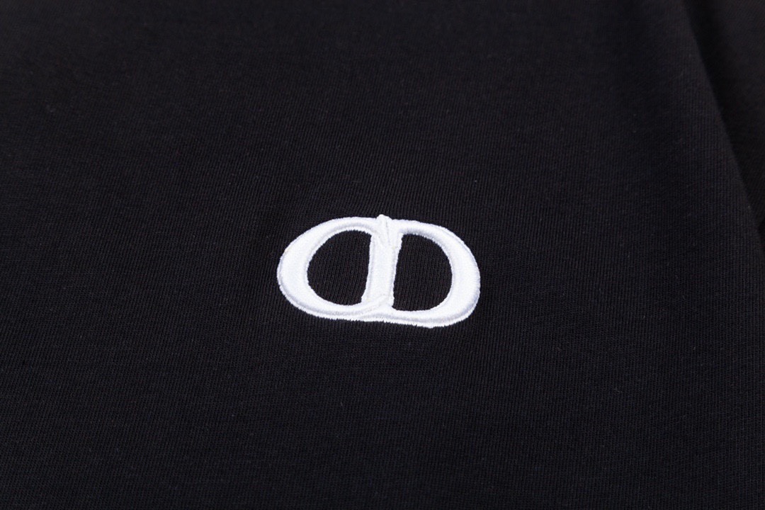迪奥/Dior 夏季新款高端品质 经典CD字母刺绣圆领短袖T恤