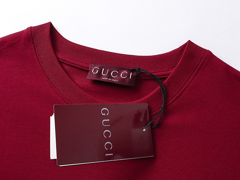 古驰/Gucci 夏季新款 简约字母印花圆领短袖T恤