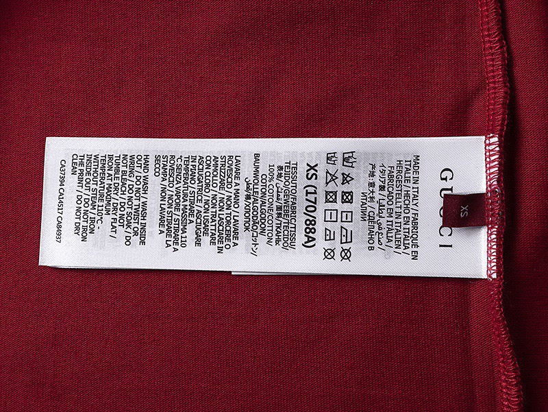 古驰/Gucci 夏季新款 简约字母印花圆领短袖T恤