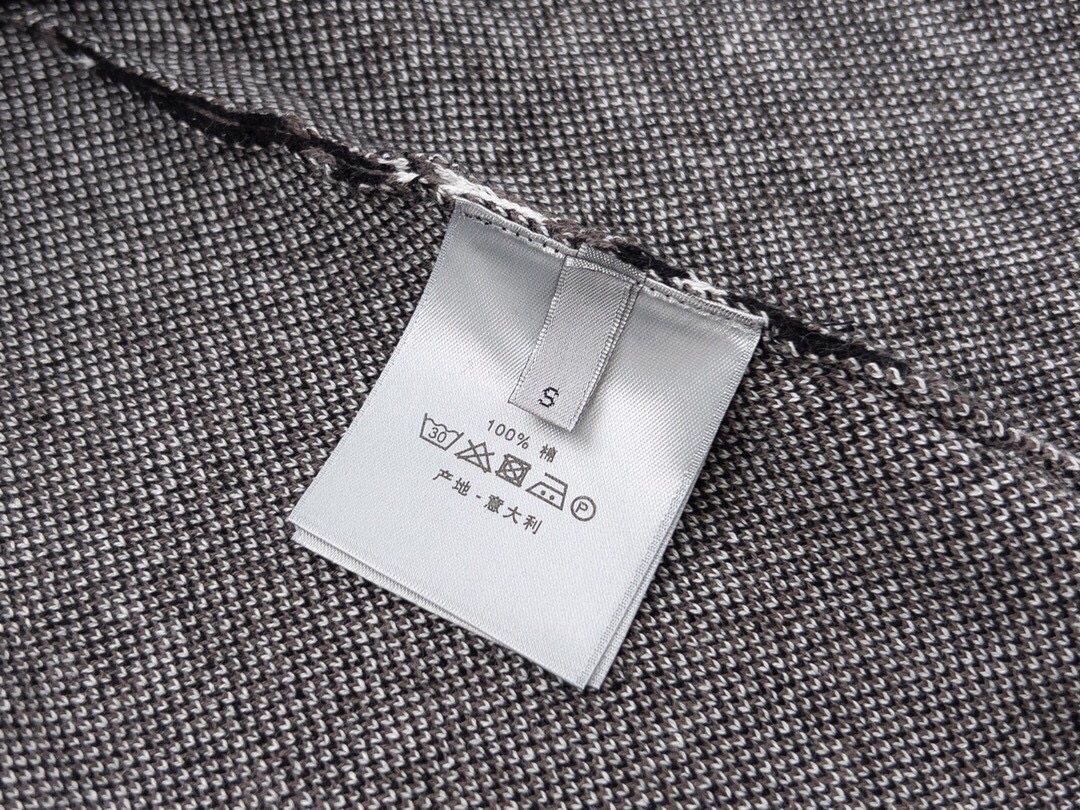 迪奥/Dior 春夏新款 满印字母提花针织短袖polo衫