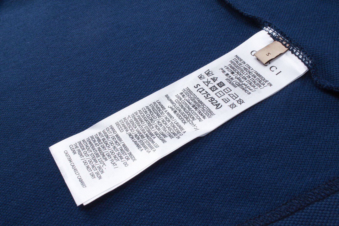 古驰/Gucci 夏季新品 GG章仔刺绣翻领短袖polo衫