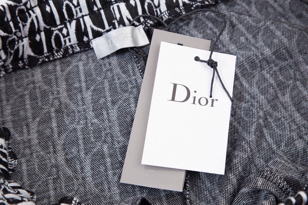 迪奥/Dior 夏季新款 满身老花拼接织带休闲短裤