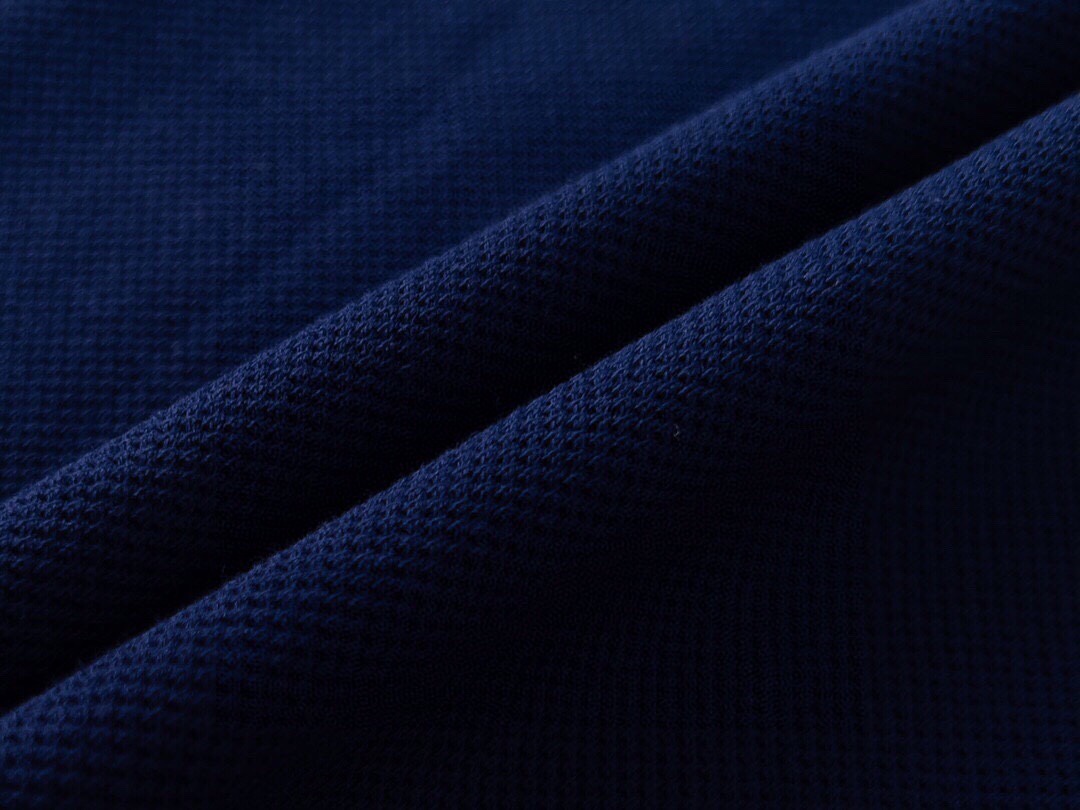 古驰/Gucci 夏季新品 口袋小双G刺绣翻领短袖polo衫 藏蓝色/米白色