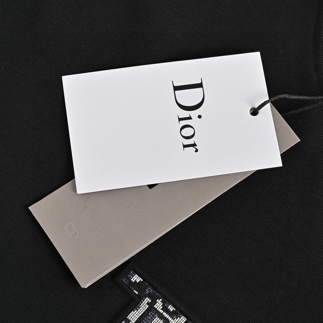 迪奥/Dior 夏季新款 老花字母贴布圆领短袖T恤