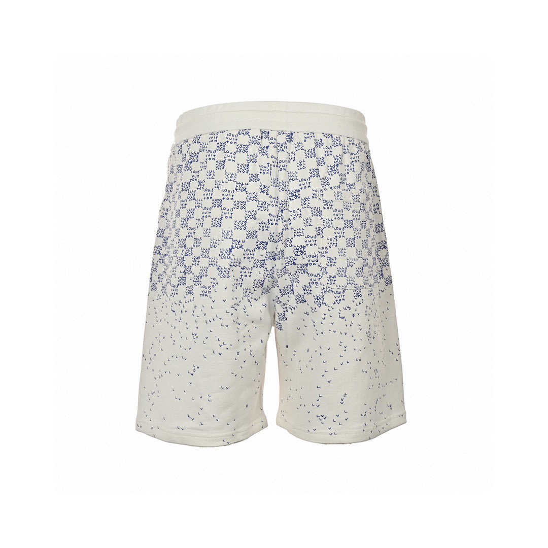 路易威登/Louis Vuitton 夏季新款 渐变小字母印花休闲短裤 黑色/白色-Chinese UA Cheap High Quatity Brand Clothes Bags handbags Sneakers wholesale wholesaler seller from China Factory suppliers Fashion Clothing Shoes best Quality Beautiful Price 路易威登/Louis Vuitton 夏季新款 渐变小字母印花休闲短裤 黑色/白色