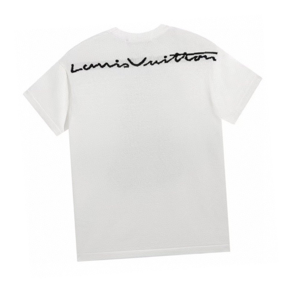 路易威登/Louis Vuitton 夏季新品 卡通人物针织圆领短袖 白色