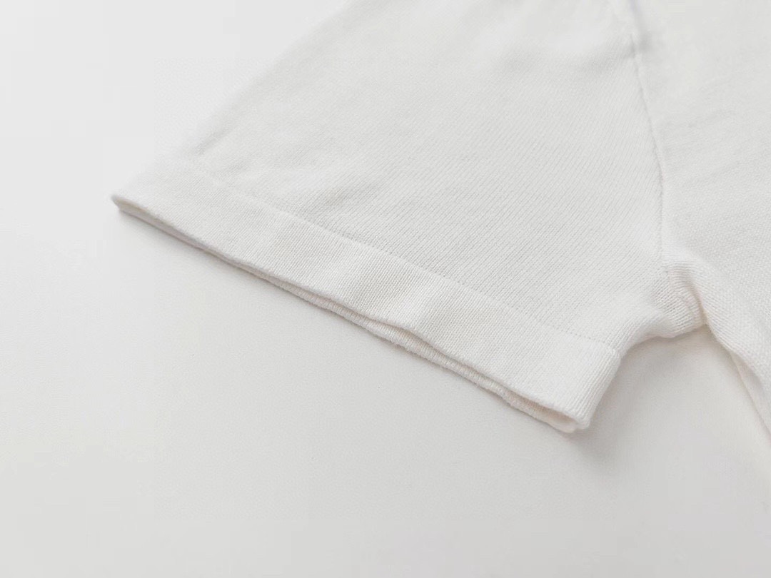 路易威登/Louis Vuitton 夏季新品 卡通人物针织圆领短袖 白色