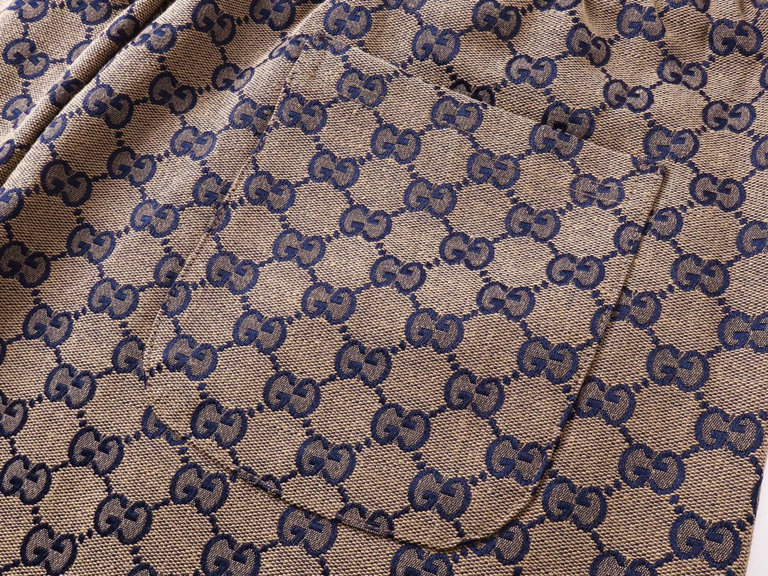 古驰/Gucci 夏季新款 满身老花提花休闲短裤