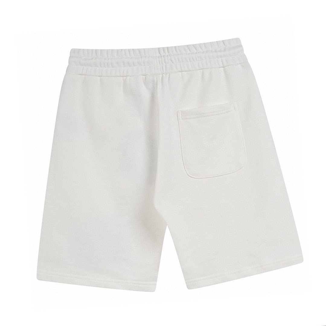 巴宝莉/Burberry 夏季新款 经典战马字母刺绣休闲短裤 黑色/白色