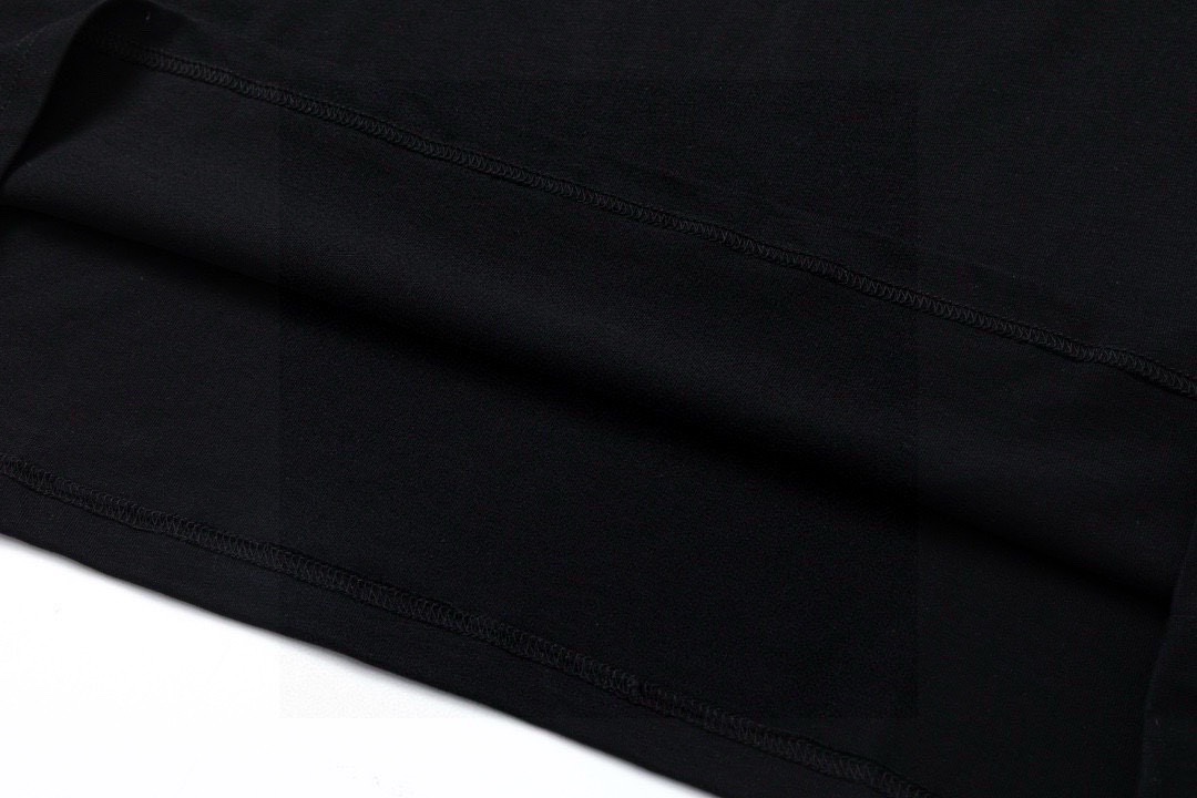 普拉达/Prada 夏季新款 经典红色胶条圆领短袖T恤 黑色/白色