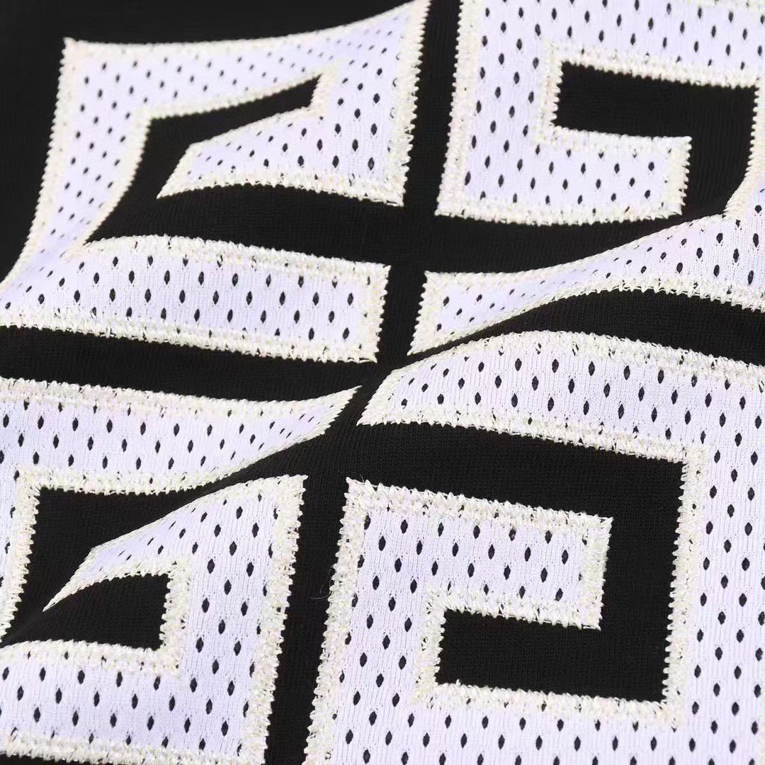 纪梵希/Givenchy 夏季新款 网布刺绣字母圆领短袖T恤