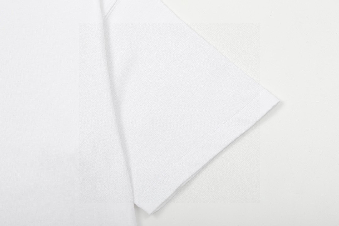 普拉达/Prada 夏季新款 经典小标刺绣圆领短袖T恤 黑色/白色