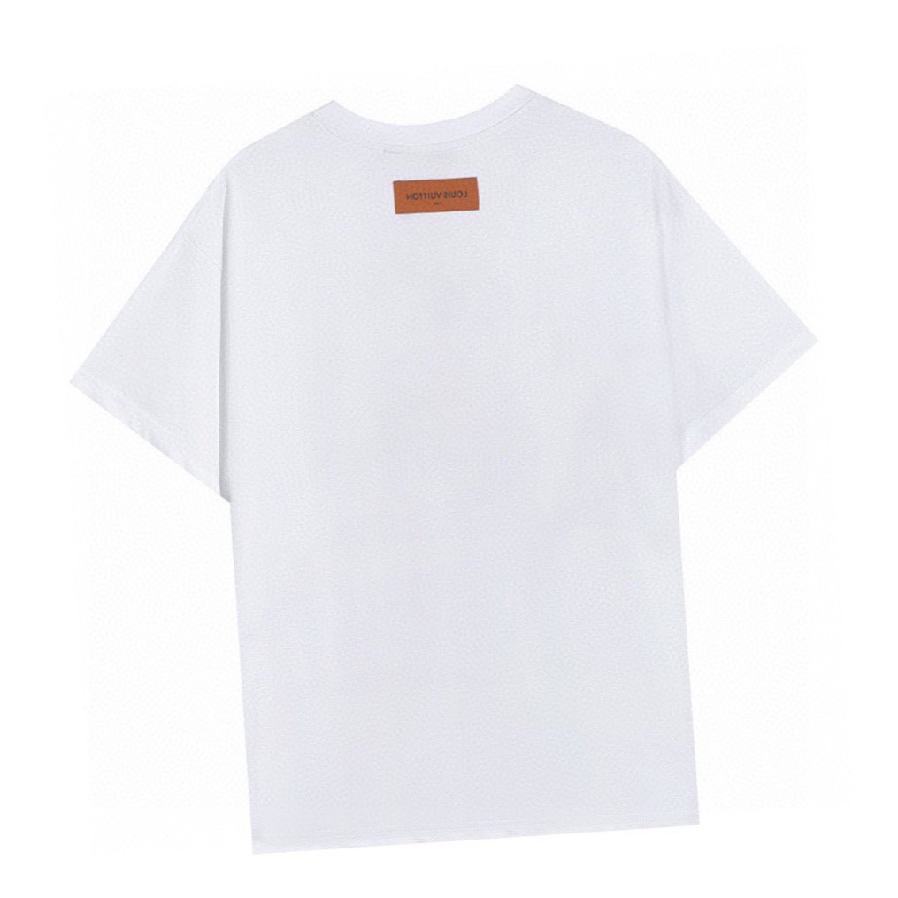 路易威登/Louis Vuitton 夏季新款 经典三花印花圆领短袖T恤 白色